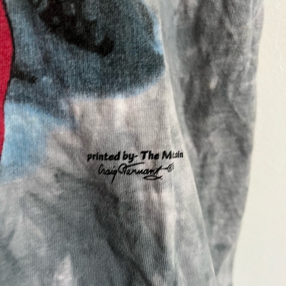 Vintage 90s The Mountain Native American T Shirt XL Blue Crewneck Craig Tennant - Picture 5 of 8